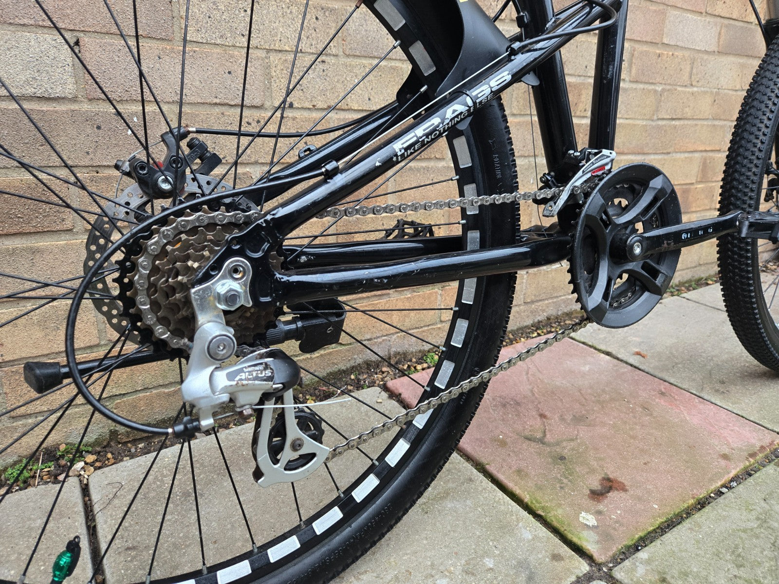 SERVICED Yellow/Black Frags F 18" Frame Folding Mountain Bike
