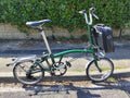 Brompton Folding Bike – 3 Speed – With Front Carrier Bag & Rack –Great Condition