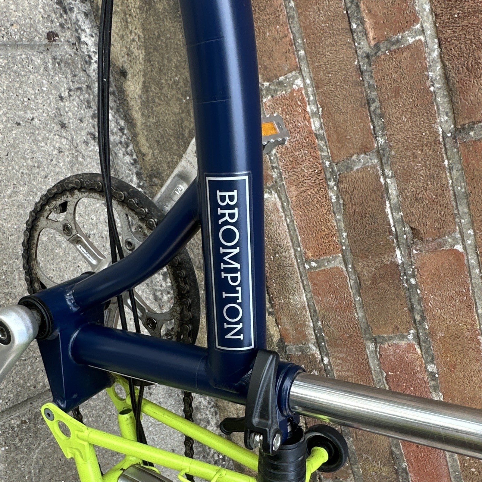 Brompton Folding Bike M3L Blue / Lime 2017