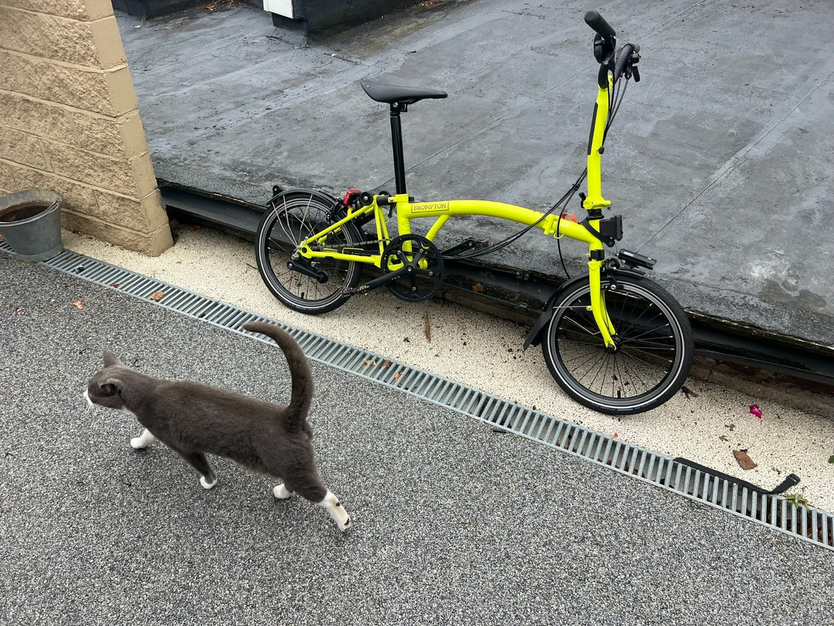 Brompton C Line 6 Speed folding bicycle - Lime green 2023 with extras