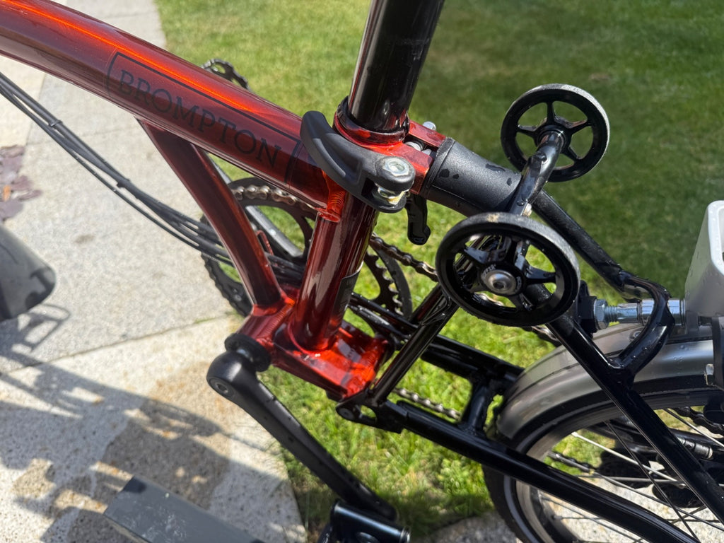 Brompton E C Line, 6 Speed, Flame Red, Excellent Condition, Boxed