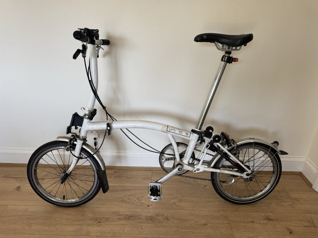 Brompton Folding Bike A line 3-Speed, White