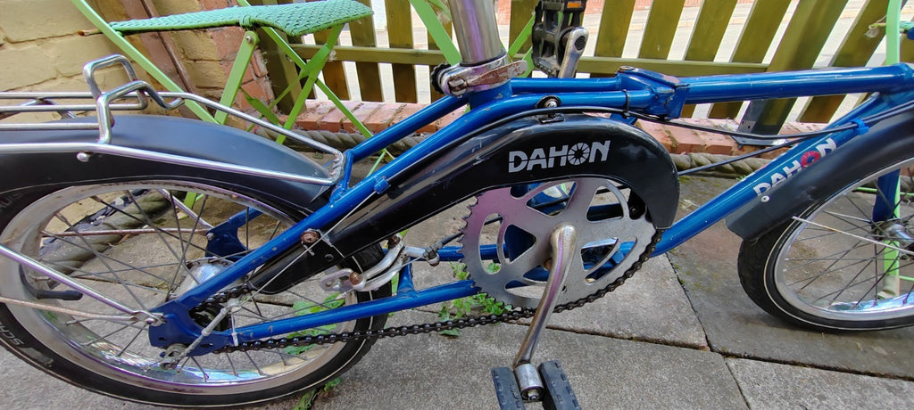 Dahon Folding Bicycle 16" Wheels Blue 3 speed Vintage GWO Collection Only Leics