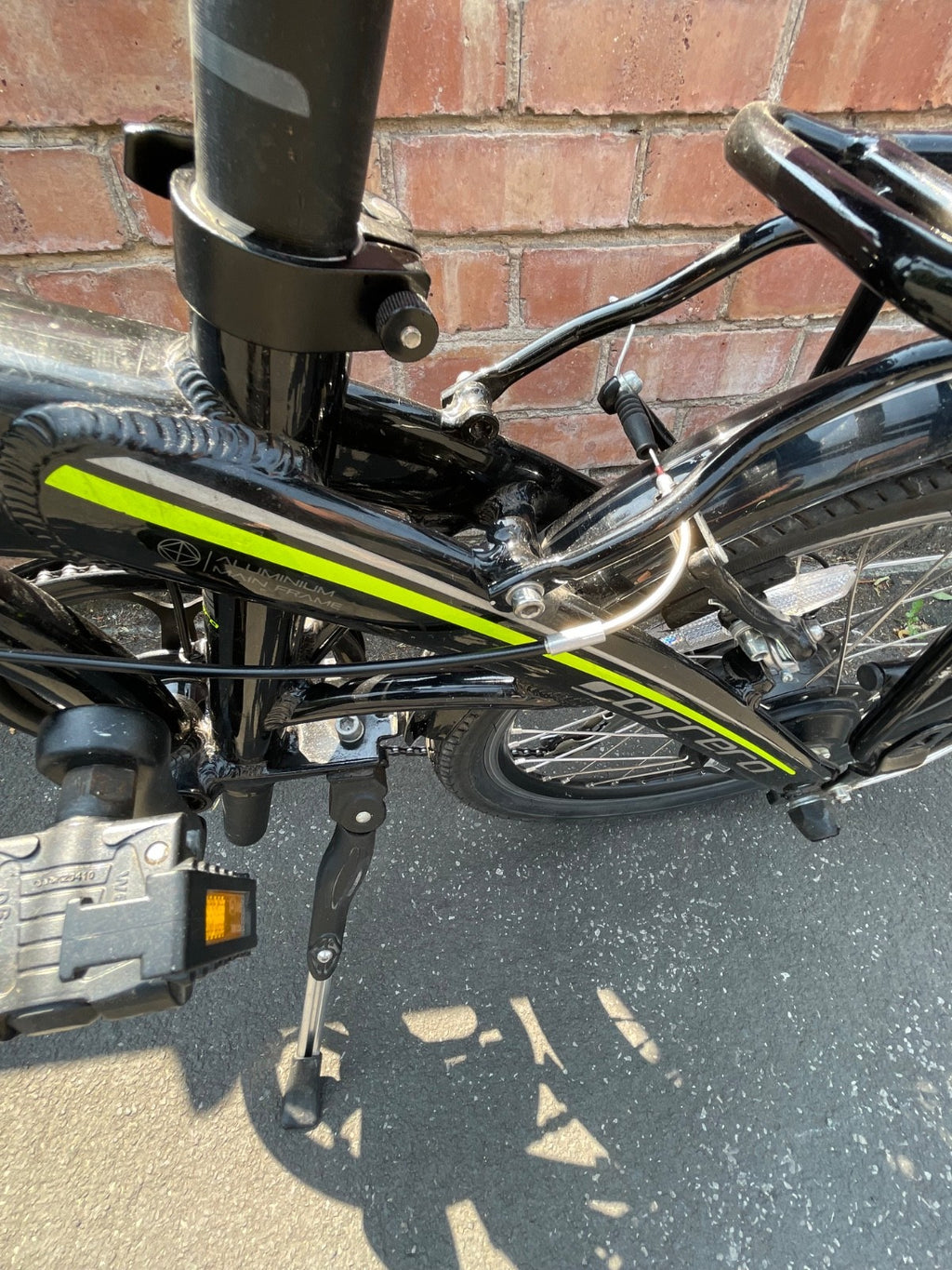 Carrera Crosscity E folding bike , 20'' wheels, black/green