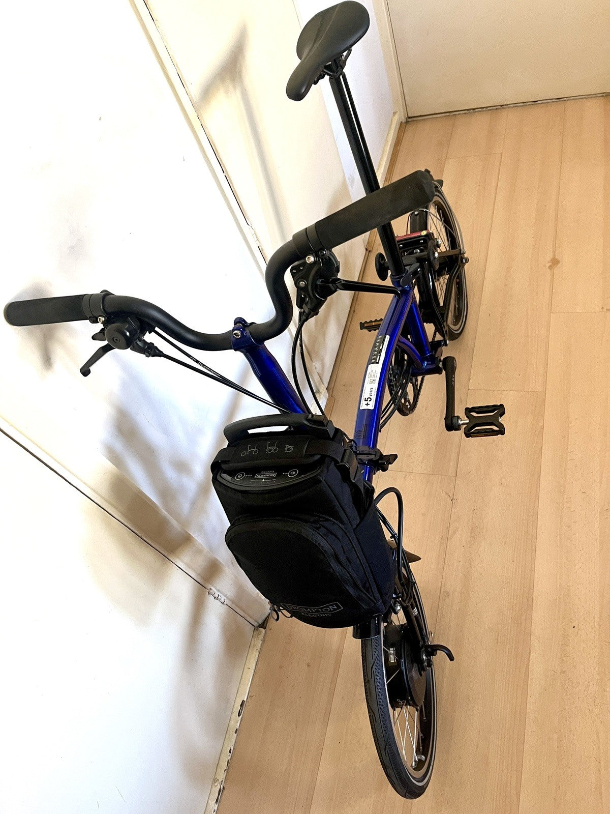 Brompton Electrc P Line 12 Speed M Folding Bike, Blue Lacquer 2025 EXC CONDITION