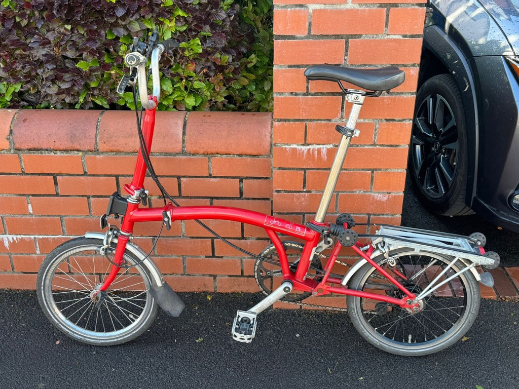 Brompton C Line M6R (6 Speed)  folding bicycle - Red