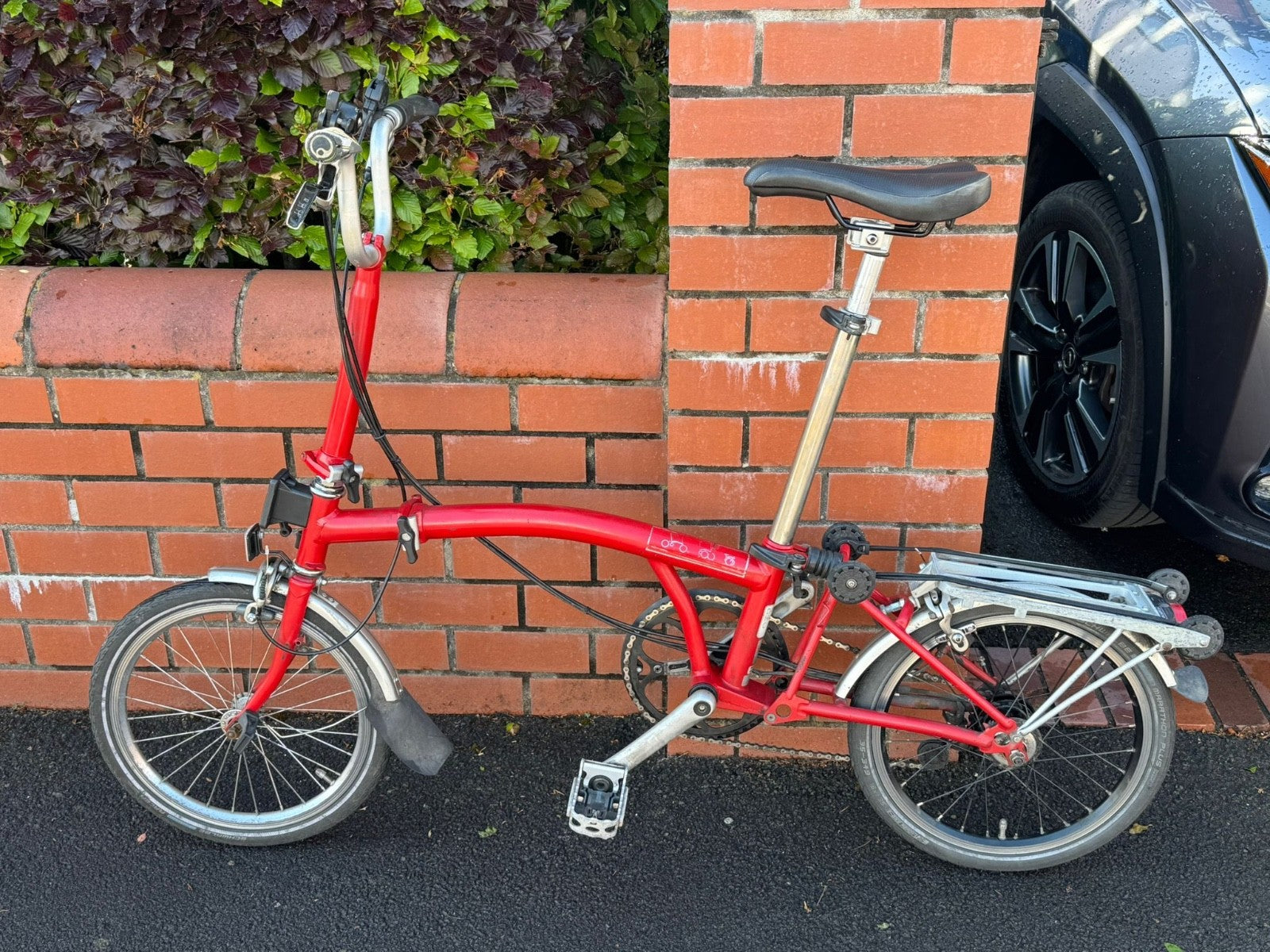 Brompton C Line M6R (6 Speed)  folding bicycle - Red