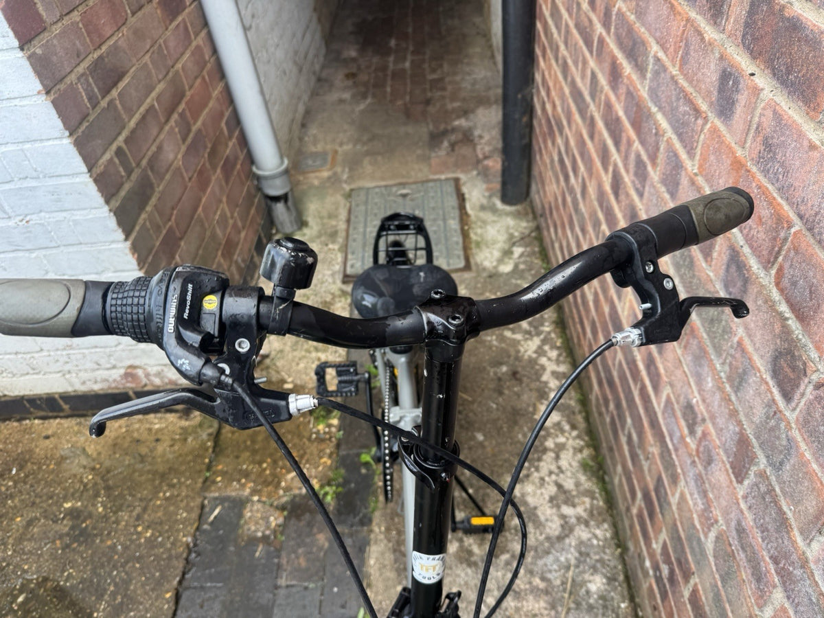 Raleigh Evo Two 20in Folding Bike 6 Speed V-Brake Rack Mudguards Grey Black
