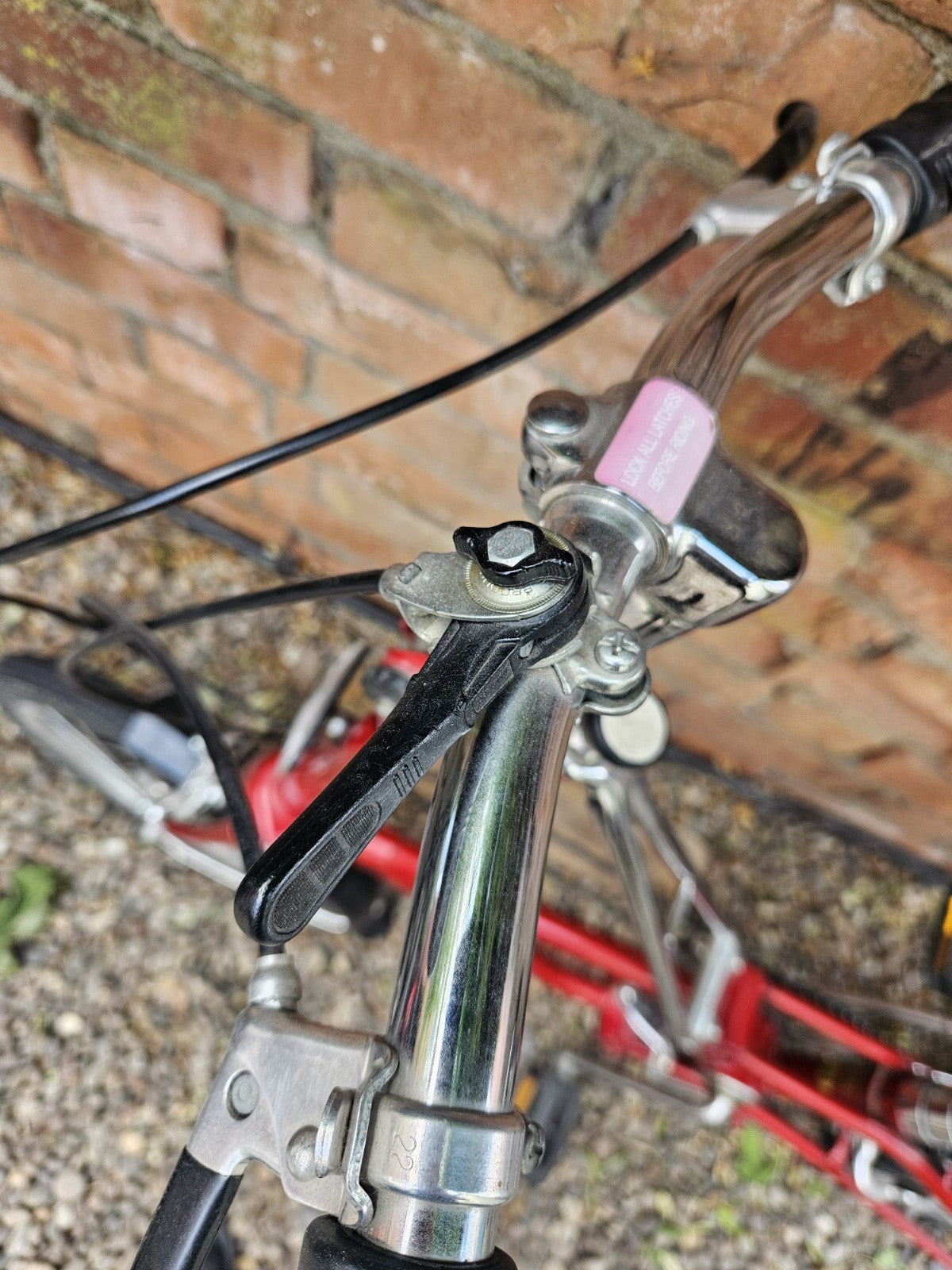 Vintage Dahon Classic III Folding Bike  3-Speed Sturmey Archer metallic red