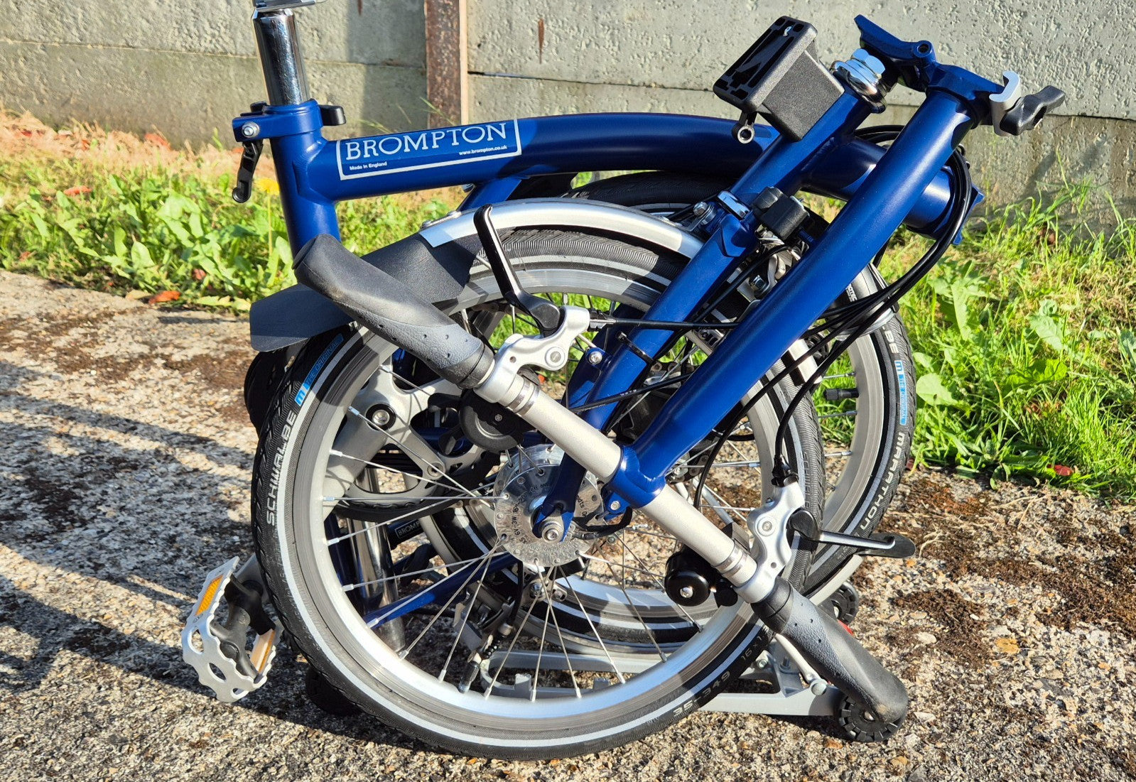 Cobalt Blue Brompton S6R - Rack & Hub Dynamo Lights - Excellent Condition!