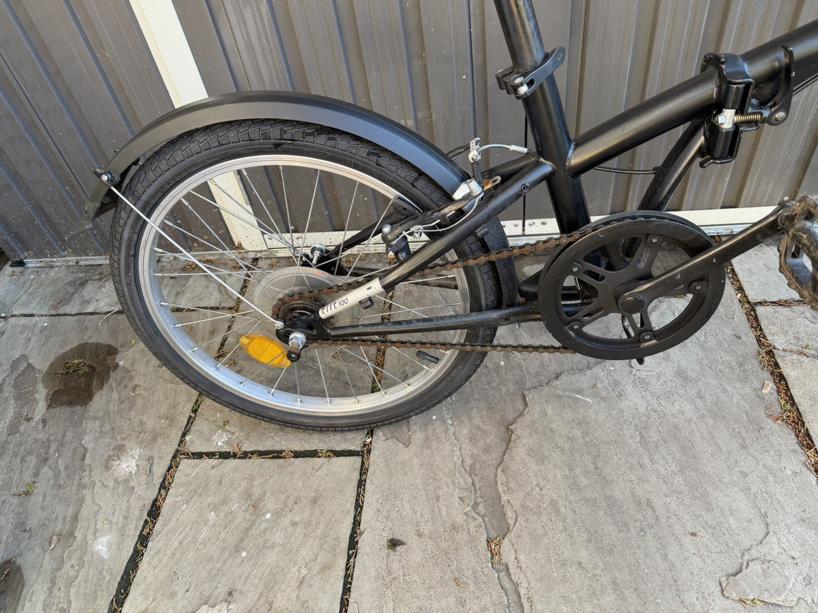 Btwin Decathlon Tilt 100 Quick Folding Bicycle 20" Wheels