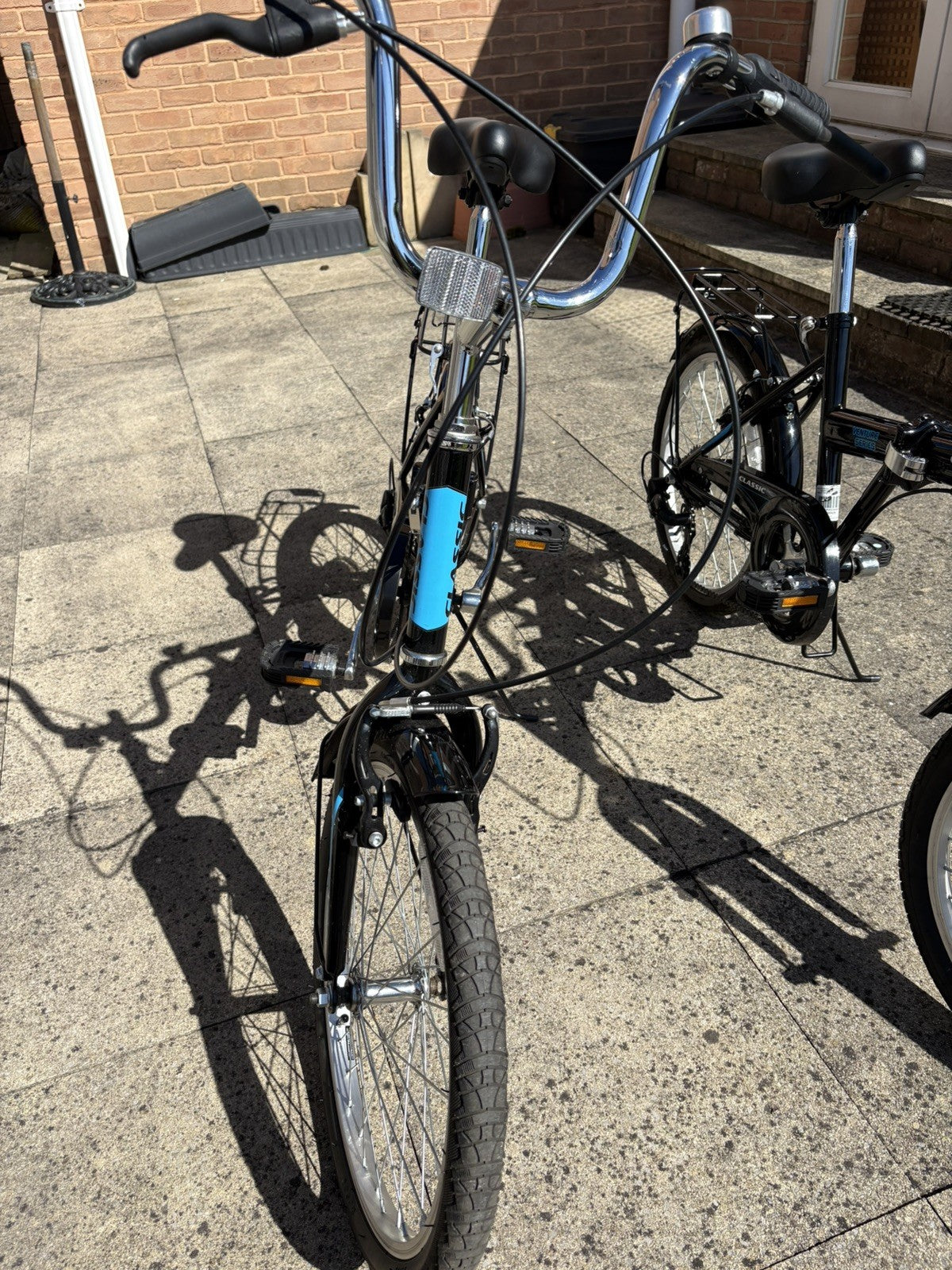 2 x Adults Black Classic Saker Folding Bike Venture Series 20" Shimano 6-speed