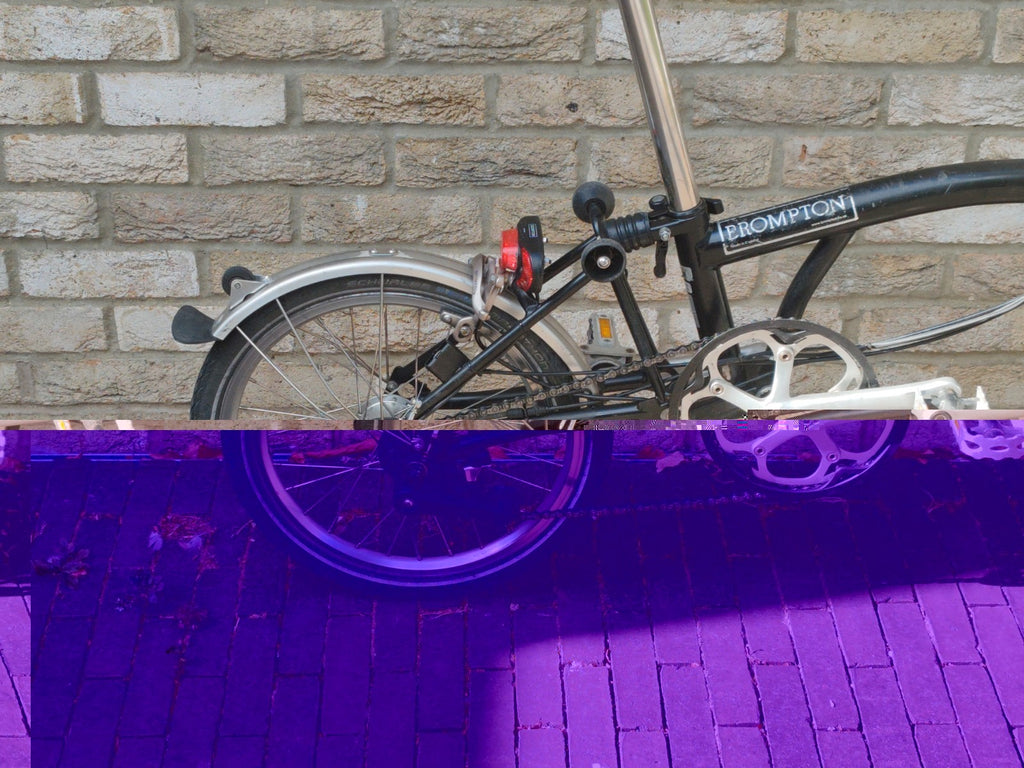 Brompton M6L 6 Speed Folding Bike – Black – Dynamo Lights – Sturmey Archer