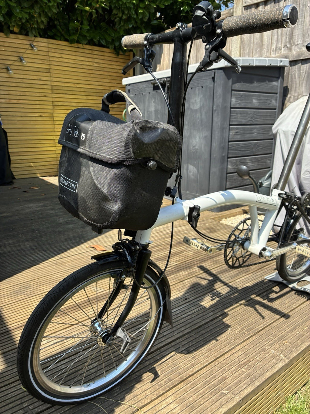 Brompton S2L Folding Bike White