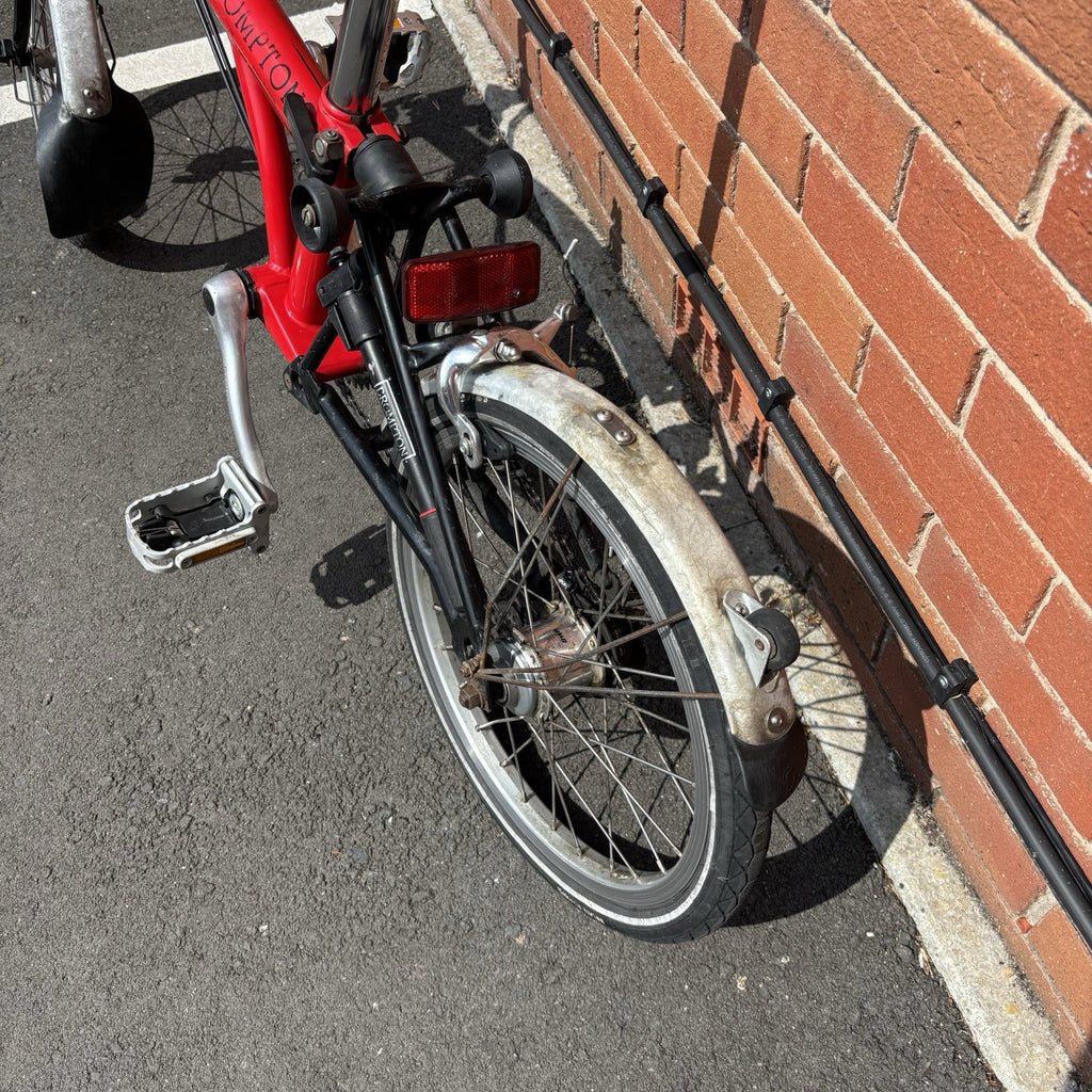 Brompton 2002 M6L Red 6 Speed BWR upgrade