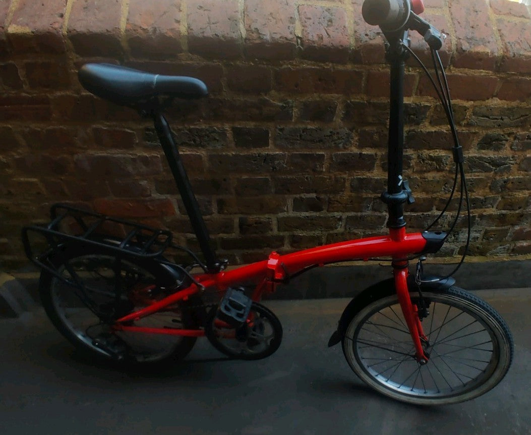 BTWIN Folding Bike 20″ | Urban Commuter Bicycle | 6-Speed Bike | Great for City