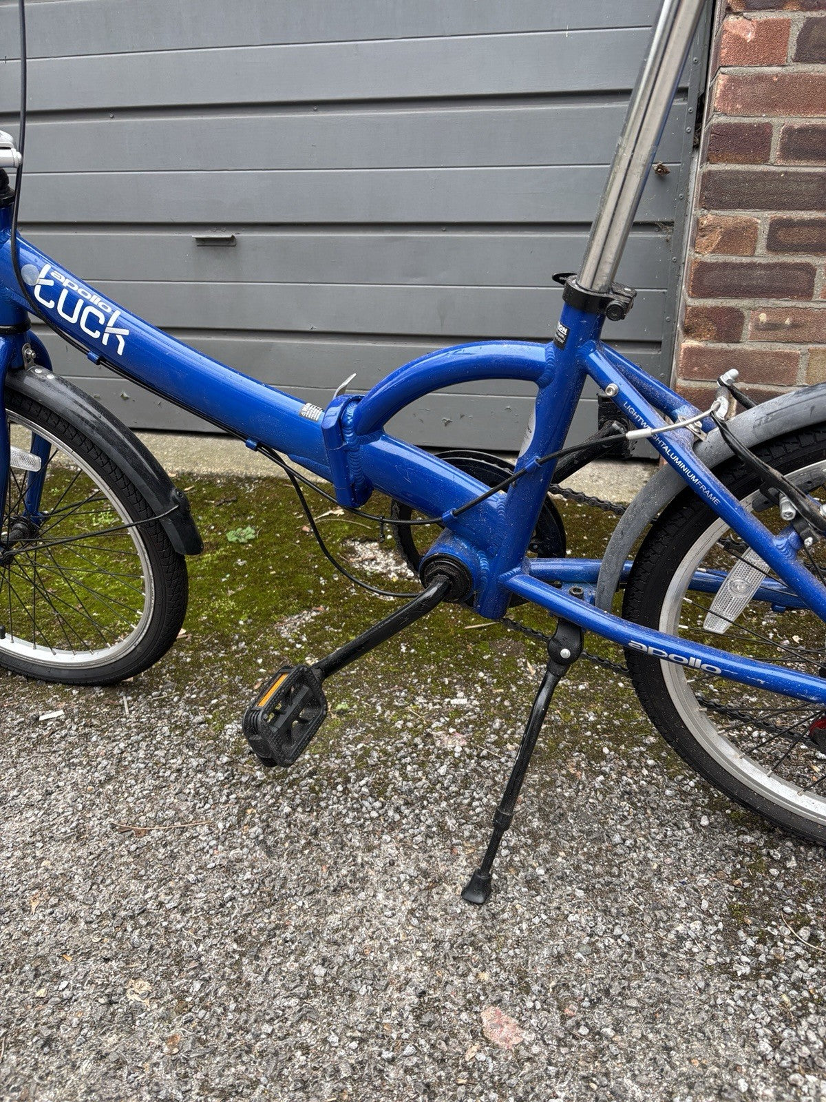Apollo Tuck Folding Bike, blue collect only Ealing
