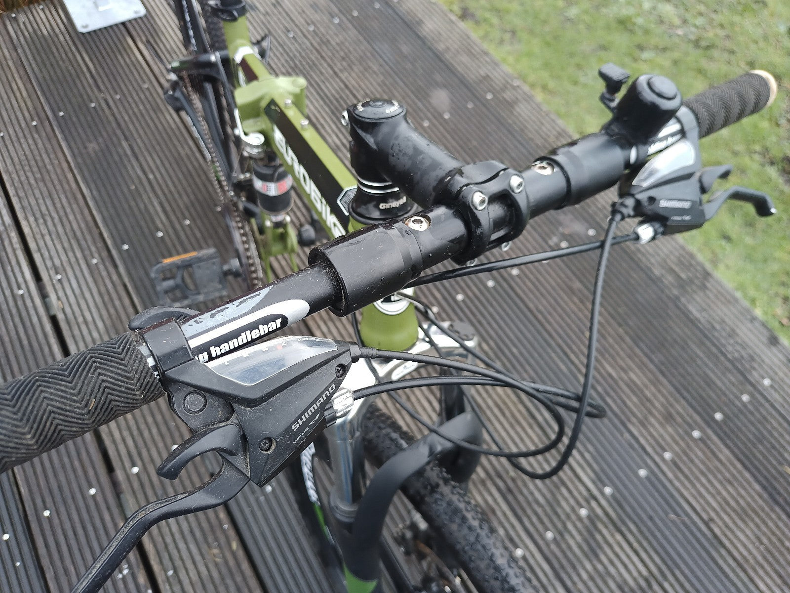 Eurobike G4 Green Full Suspension Folding Mountain Bike 21-Speed