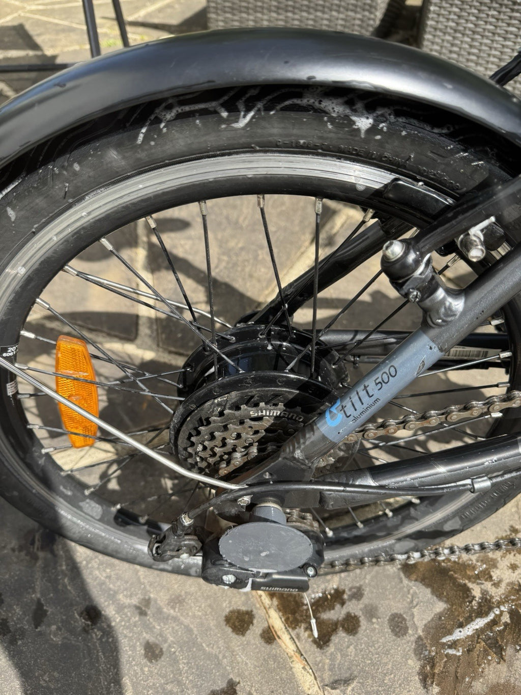B'Twin Folding Bike Dark Blue, Decathlon