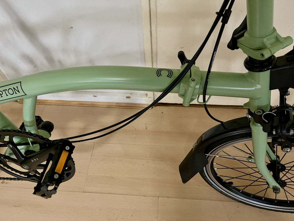 Brompton C Line Urban Folding Bike Matcha Green Excellent Condition