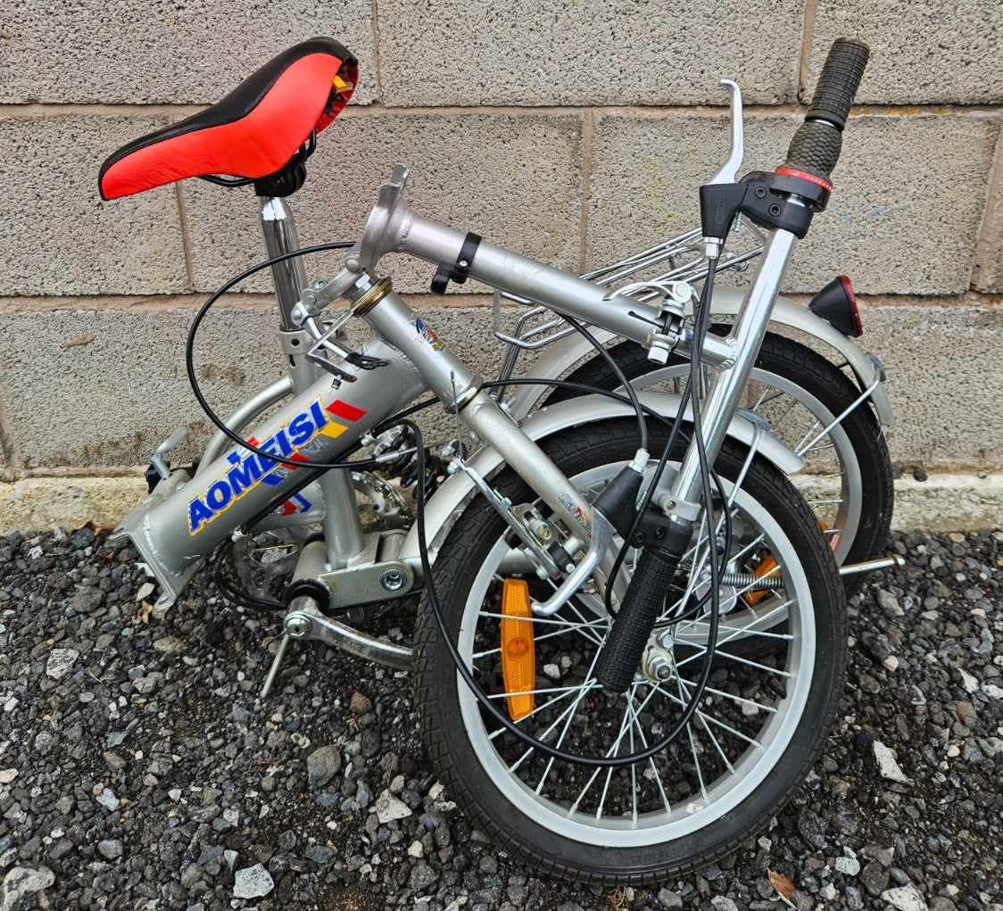 Aomeisi Hanker Folding Bike, 5 Speed, 16" Wheels, 12" Frame, Rear Suspension VGC