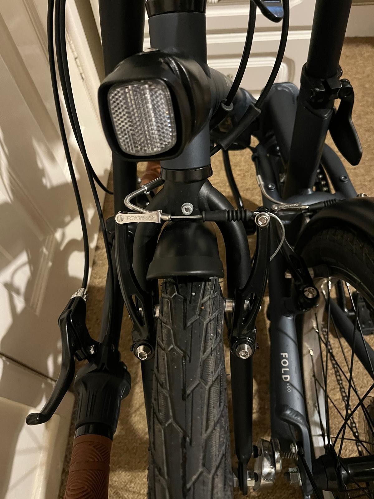 Decathlon Folding Bike btwin 500 Blue