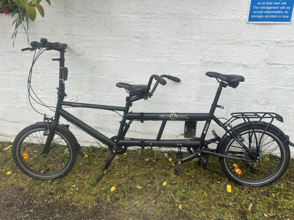 Ecosmo 20TF01BL 20 Inch Wheel Folding Tandem Bicycle Bike - Black