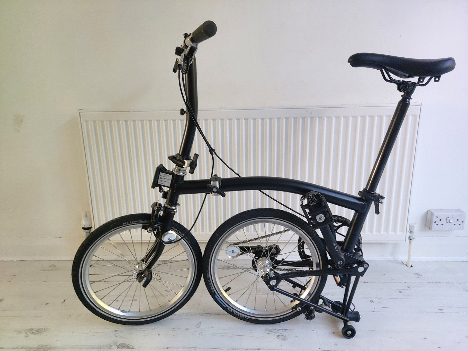 Brompton S1E Black Folding Bike