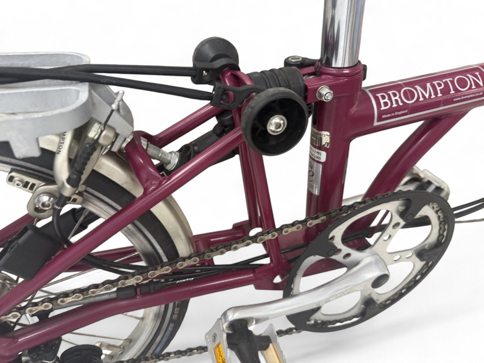 Brompton C Line P6R (6 Speed) folding bicycle - Claret