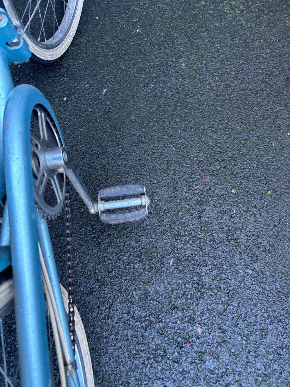 BSA folding bike, used, circa 1960/70, blue
