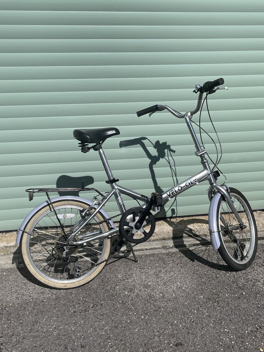 A Pair Of Velo-city 5 Speed Folding Bikes In Good Condition With Bags