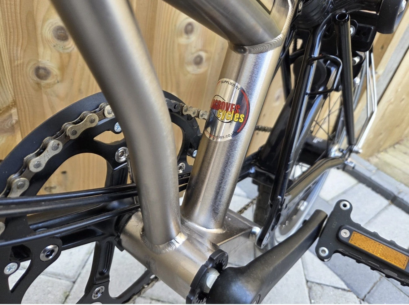 Brompton C Line H6L (6 Speed)  folding bicycle - Nickel Edition