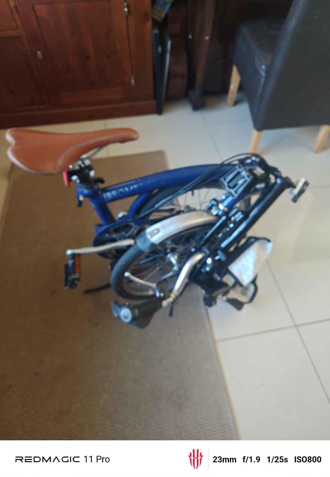 Brompton Folding Bicycle 3 speed rear rack and grip handle bars