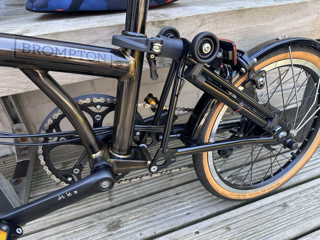 Brompton Folding Bike - New And Unused - Raw Lacquer Bundle - Accessories!