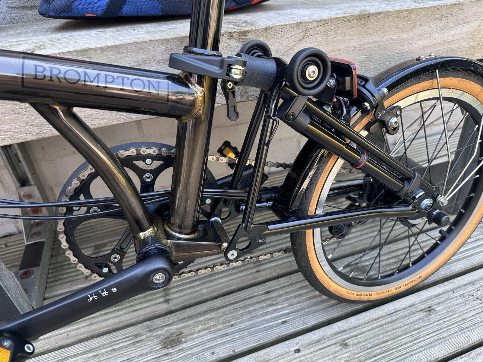 Brompton Folding Bike - New And Unused - Raw Lacquer Bundle - Accessories!