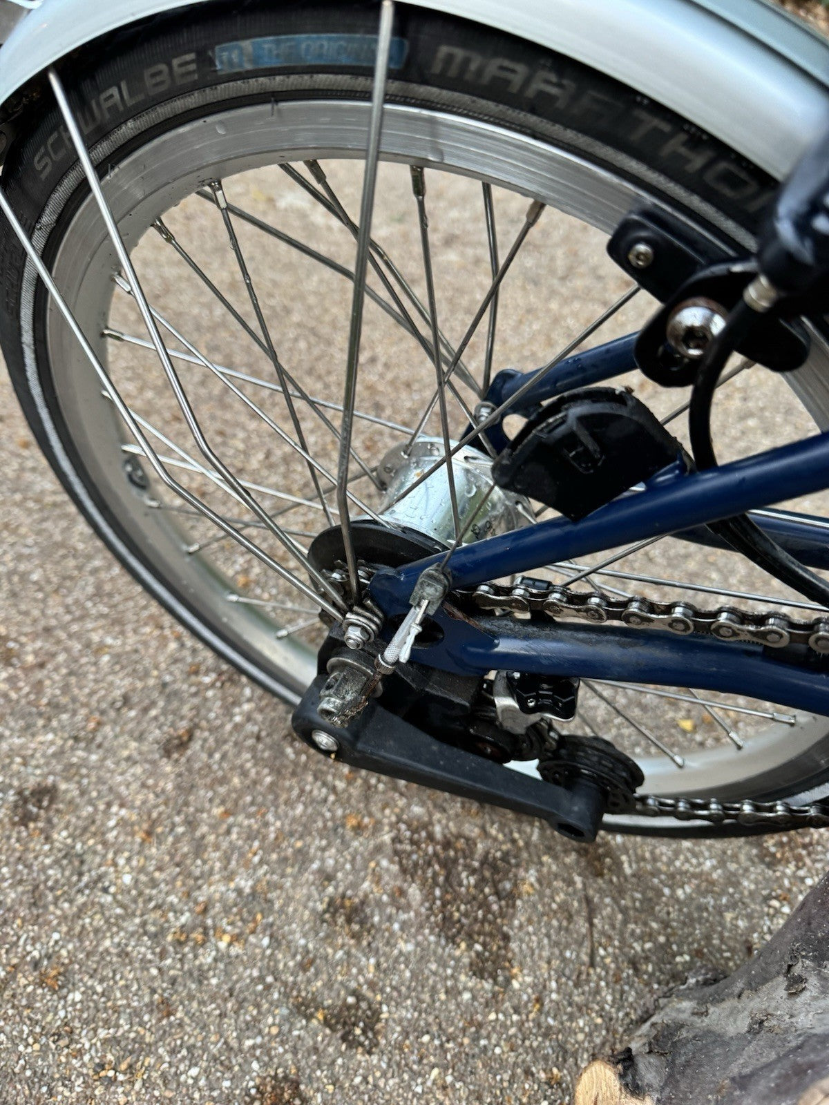 Brompton H6L Folding Bike In Tempest Blue Excellent Condition