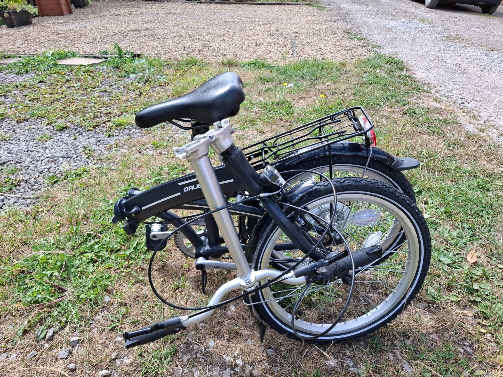 Orus folding bike used with extras pic up only
