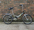 AMMACO COMMUTER TWENTY FOLD UP BIKE w/ REAR BASKET / 20" WHEELS / 33cm FRAME