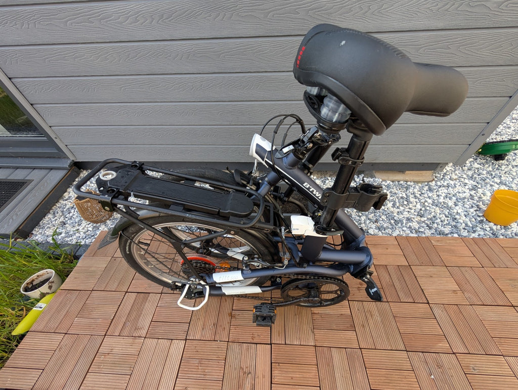 Decathlon B'TWIN Tilt 500 Folding Bike – Blue – Excellent Condition