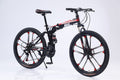 24 Inch Black Foldable Bike, 24 Speed, 10 Knives Rim, Front suspension 324-326