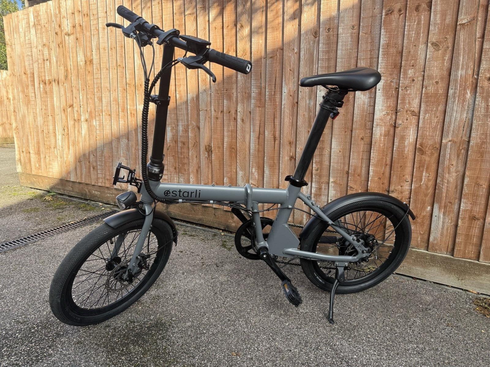 Estarli Folding Bike Grey 20 Inch 7 Speed Commuter