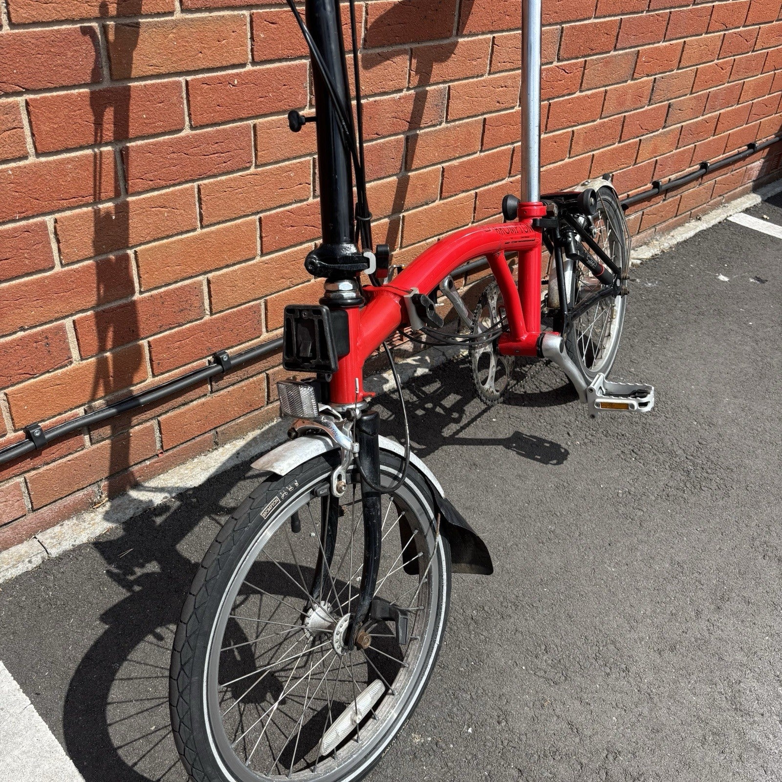 Brompton 2002 M6L Red 6 Speed BWR upgrade