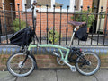 BROMPTON 6-SPEED H-TYPE CUSTOM URBAN TOURER, SAGE GREEN with BLACK EXTREMITIES