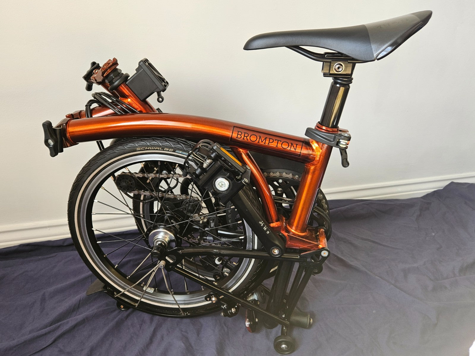 Brompton M6LX Superlight Titanium 6 Speed Flame Lacquer Excellent Condition
