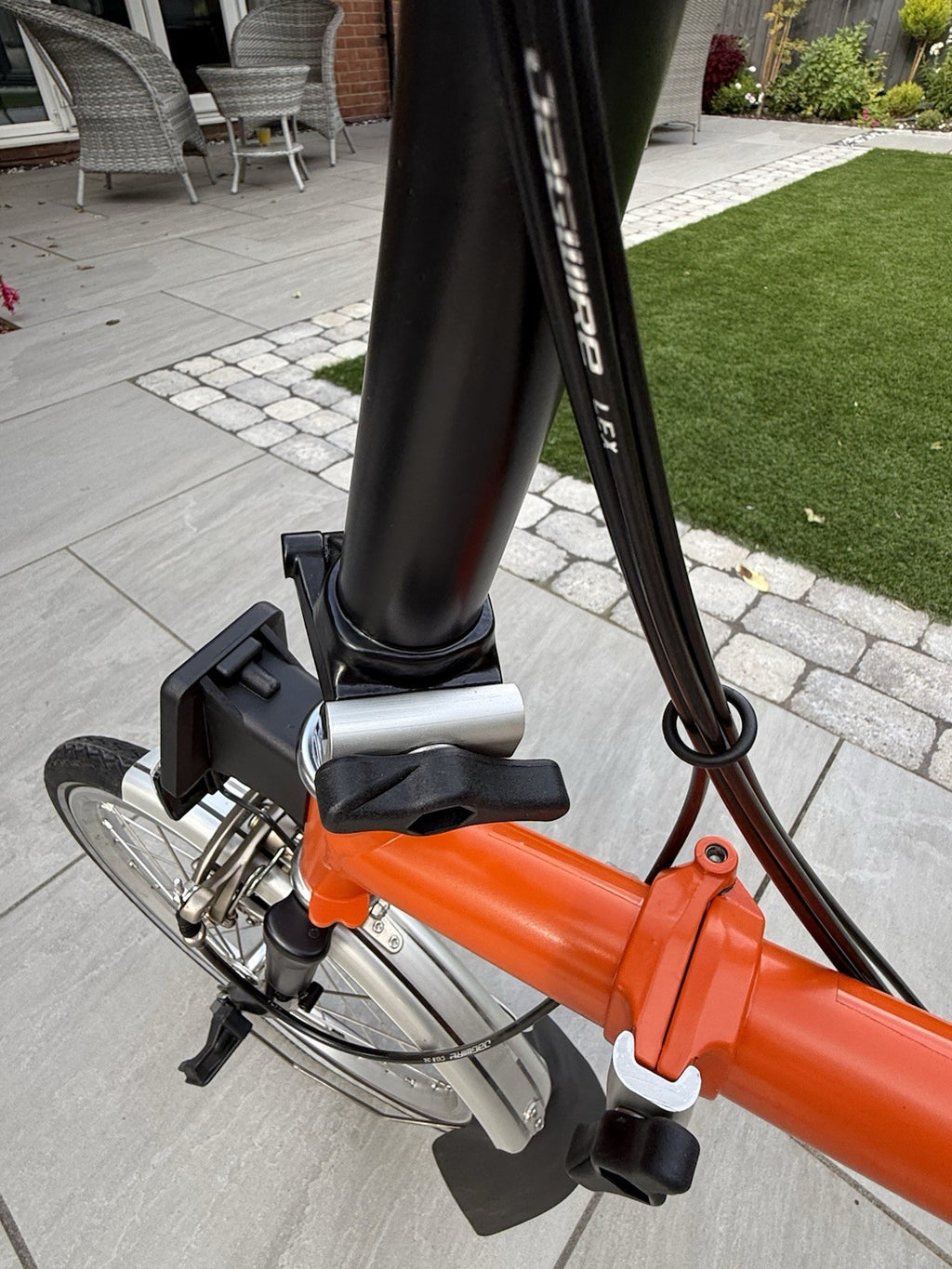 Brompton H6L Folding Bike Orange 16in Mudguards Reflectors Carry/Transport Bag