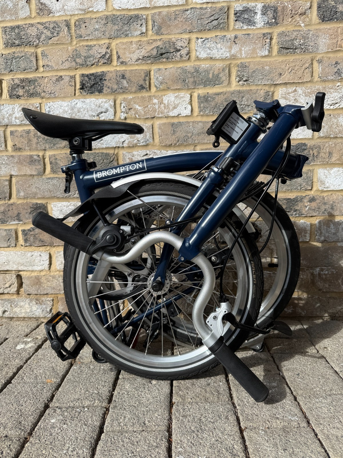 Brompton Tempest Blue 3 Speed Mid C Line M3L - Great Condition - World Shipping