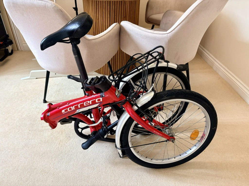 Carrera Intercity Folding Bike 20” Aluminium 7 Speed Rack Mudguards Excellent