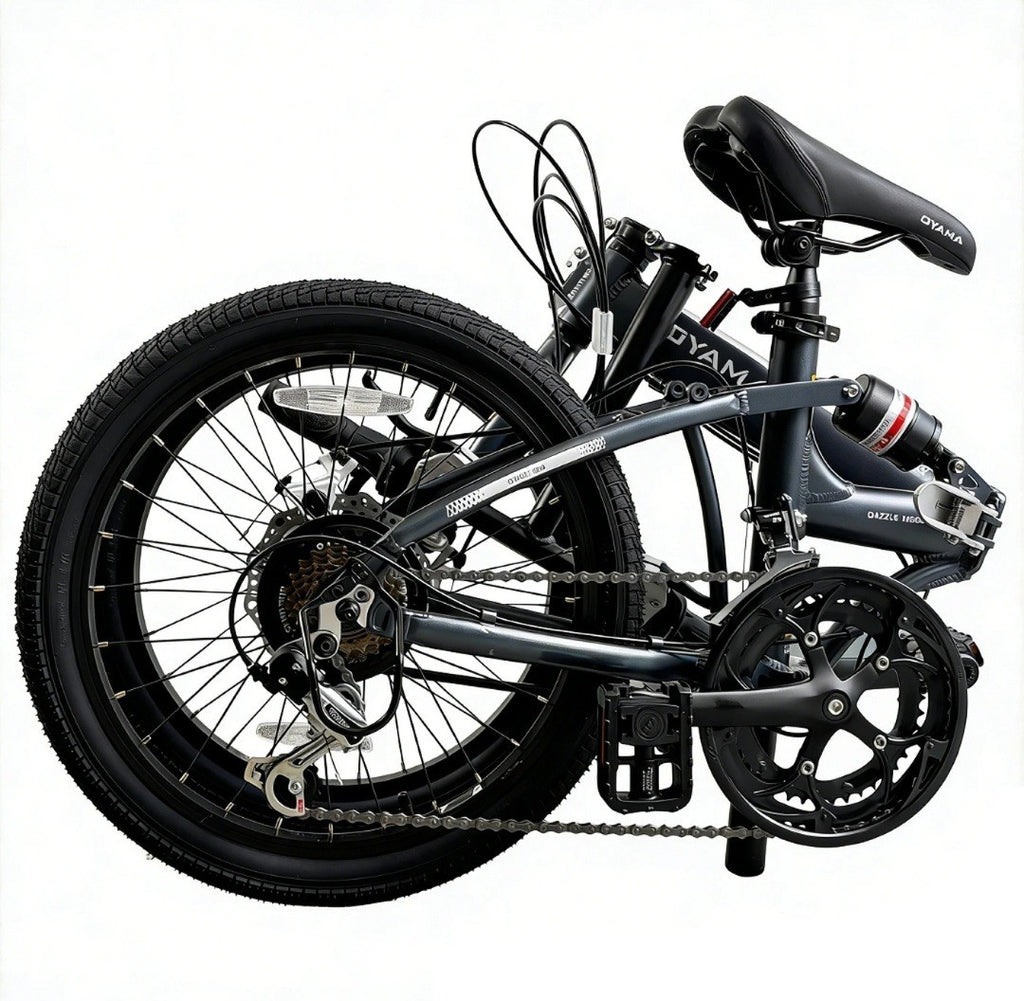 OYAMA-Dazzle 500-FOLDING Bike-Grey Folding Bike Damaged Box 20" Bike