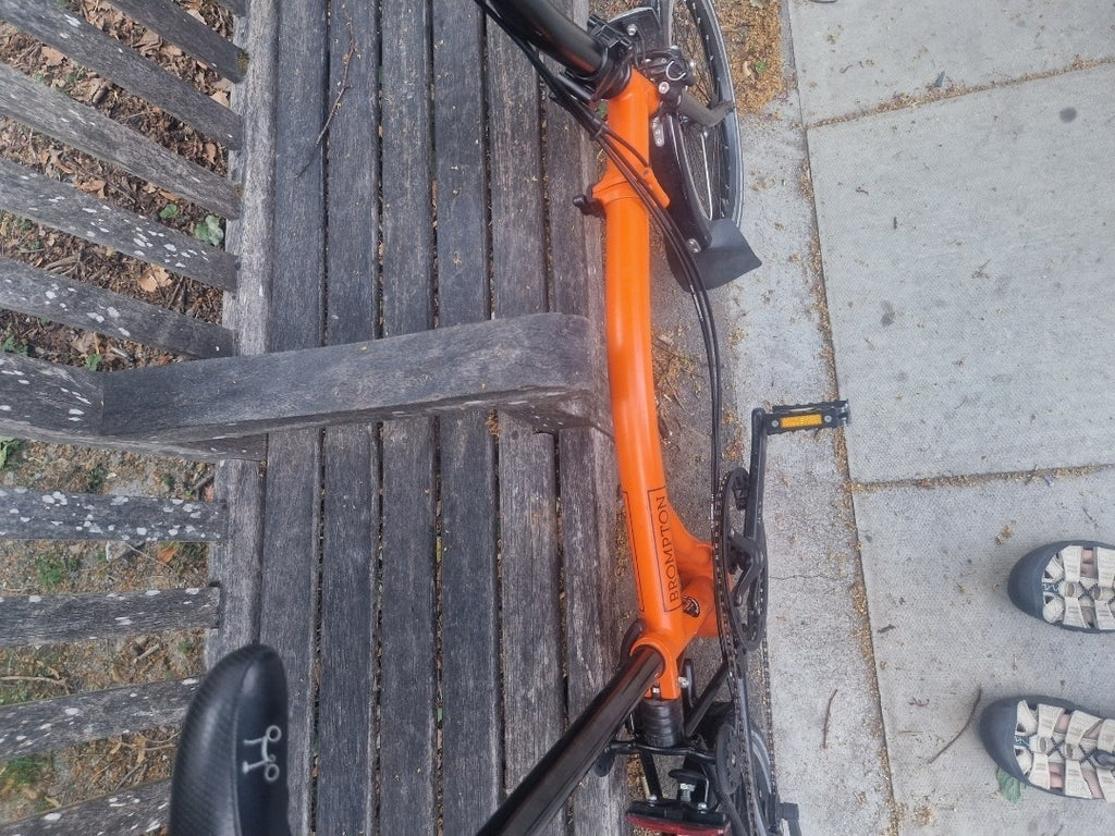 2016 Brompton S6L Black Edition Orange 6 Speed Rare Limited Edition