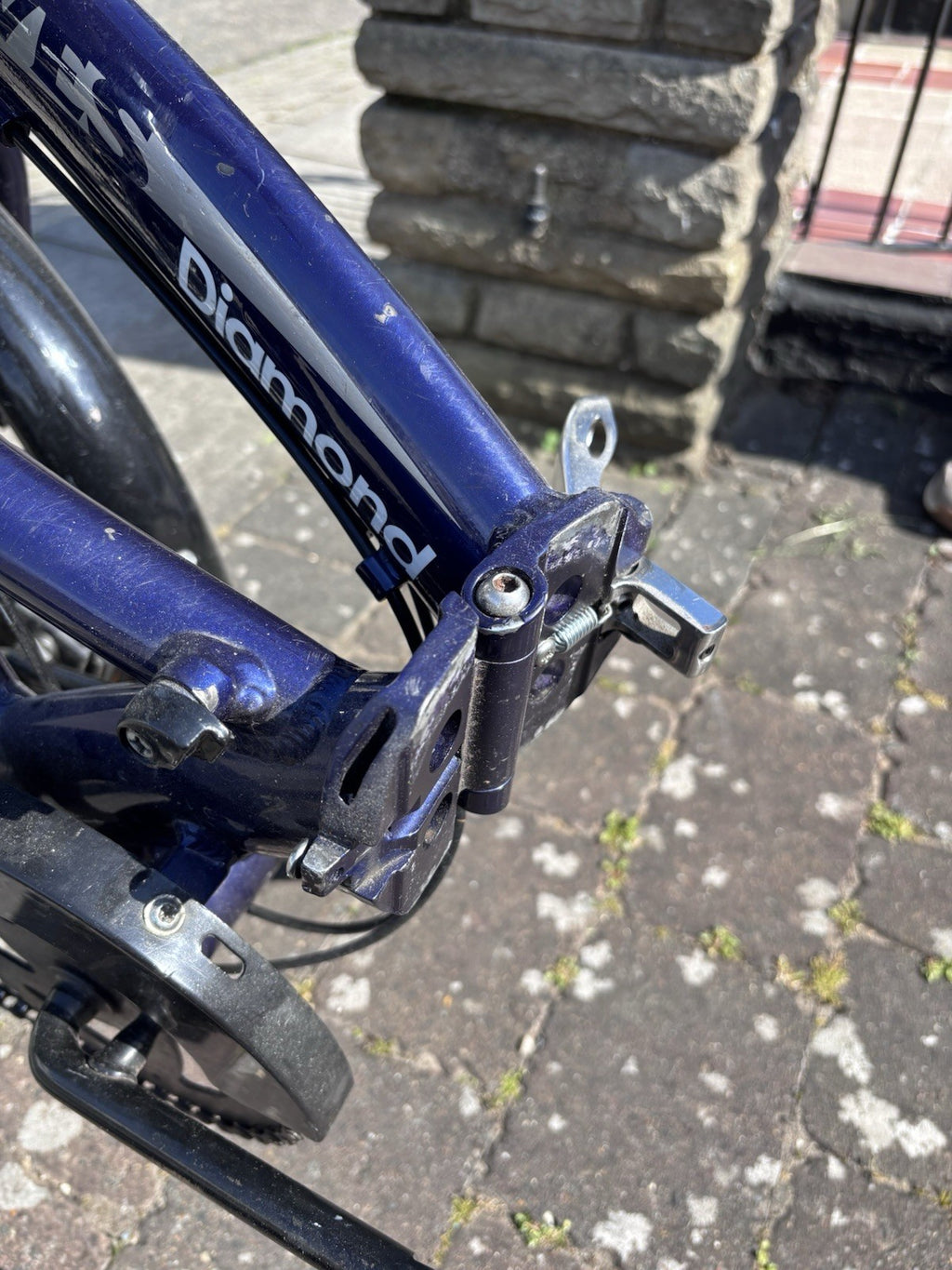 Folding Bike Diamond Dawes 3 Speed Rear Hub, Basket, Saddle Bag.